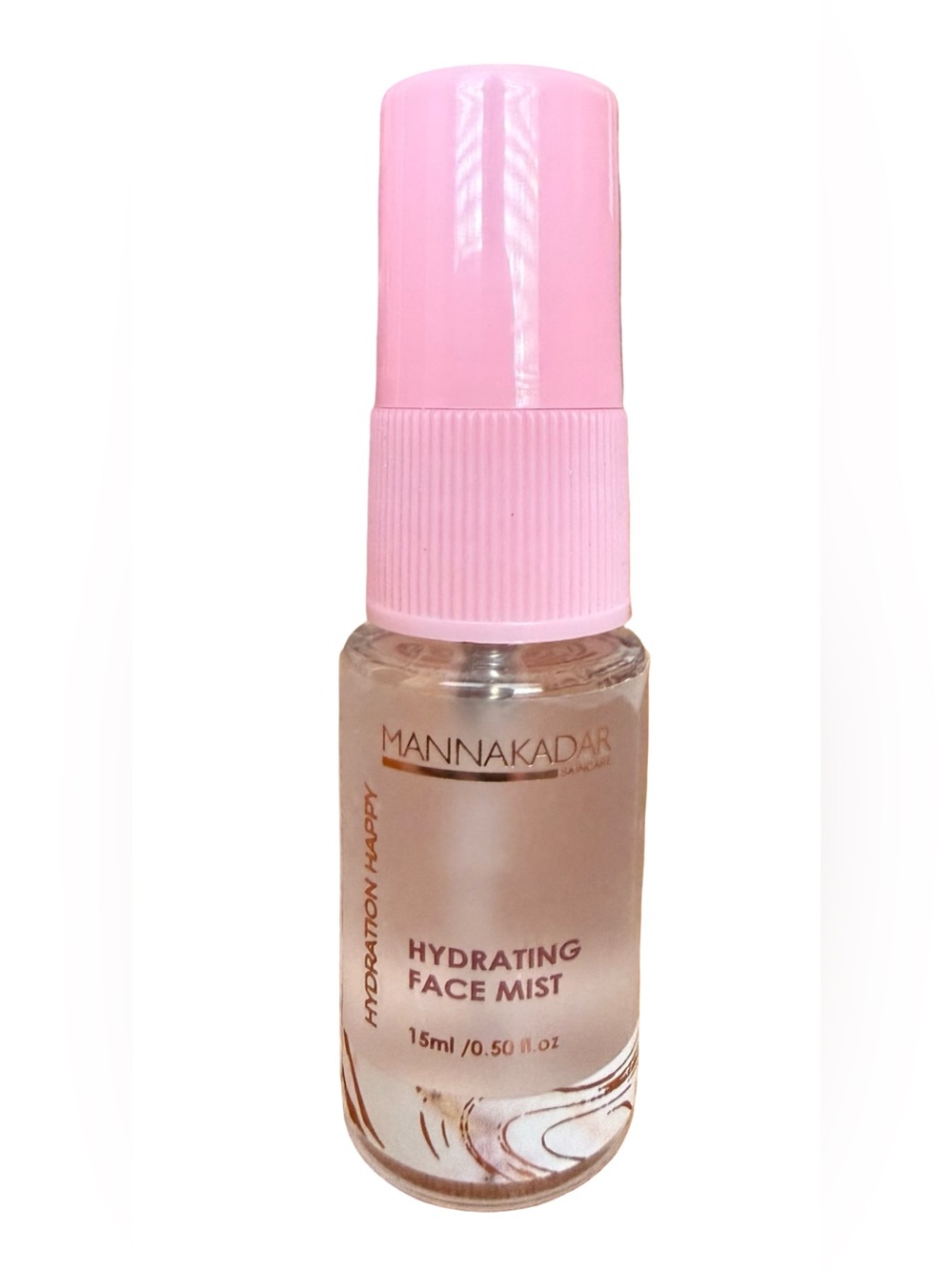 Mannakadar Hydrating Face Mist Travel Size 15ml Skincare Moisture Refreshener